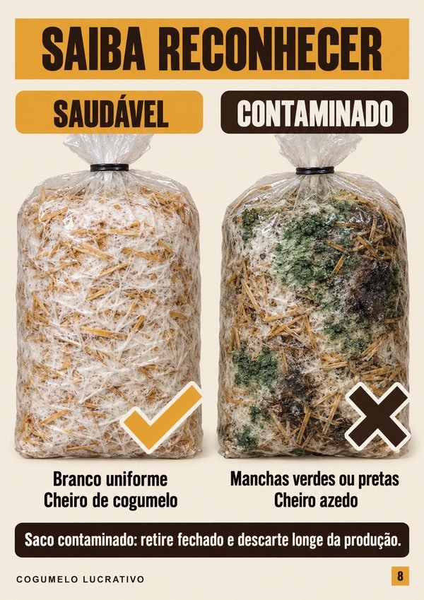 Página: saudável x contaminado